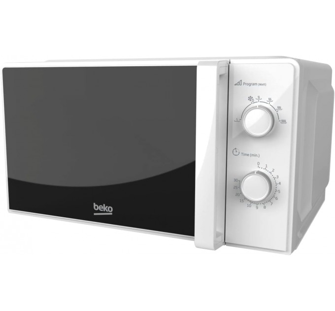 Микроволновая печь Beko, 20л, мех. управл., 700Вт, белый