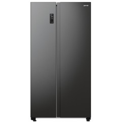 Холодильник SBS Gorenje, 179х67х92см, 2 дв., 356(191)л, А++, NF+, Инв. , Зона св-ти, Внешн.диспл, черный