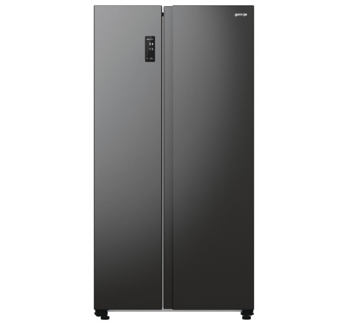 Холодильник SBS Gorenje, 179х67х92см, 2 дв., 356(191)л, А++, NF+, Инв. , Зона св-ти, Внешн.диспл, черный