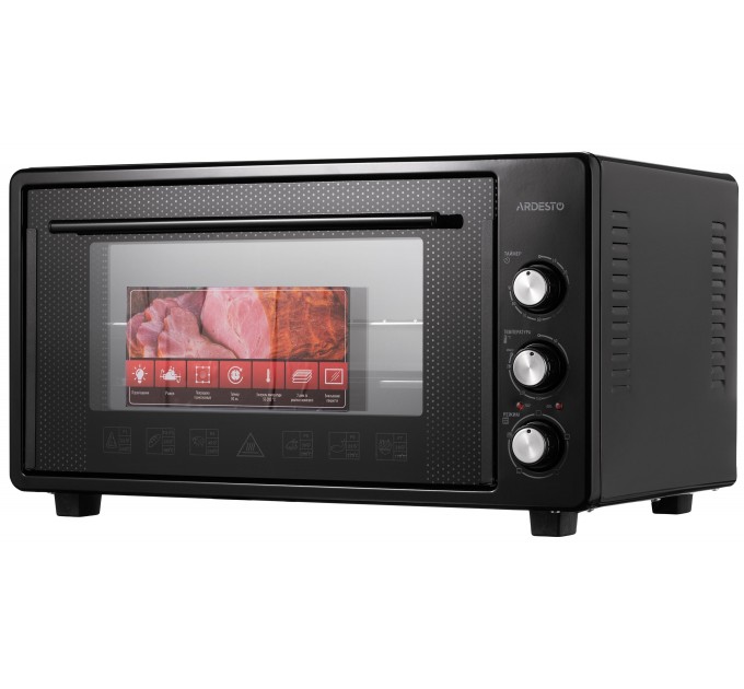 Печь электрическая ARDESTO, 50л, 1600Вт, механич., вертел, черный