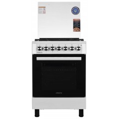 Плита ARDESTO комби Elegance, 66л, 60x60см, конвекция, чугун, подсветка, форсунки LPG (подключение газового баллона), белый
