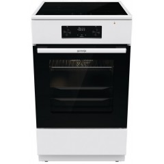Плита Gorenje электрическая индукционная, 70л, 50x60см, дисплей, программатор IconLed, обьединение комфорок, белый