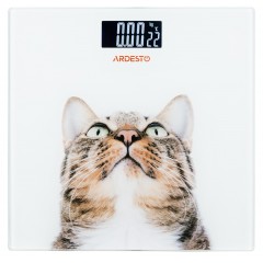 Весы ARDESTO напольные Cat, 150кг, AAAx2 в компл, стекло, многоцветные