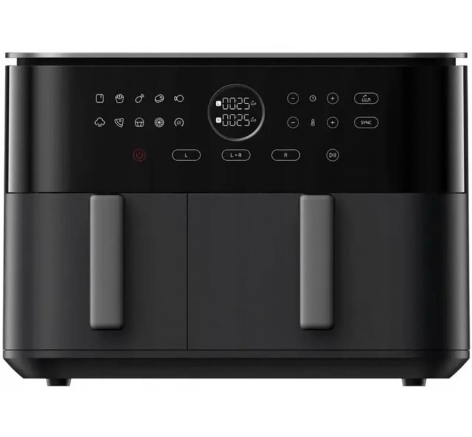 Мультипіч Xiaomi Dual Zone Air Fryer 10L 2700Вт, чаша-10л, сенсорне управл., пластик, чорний