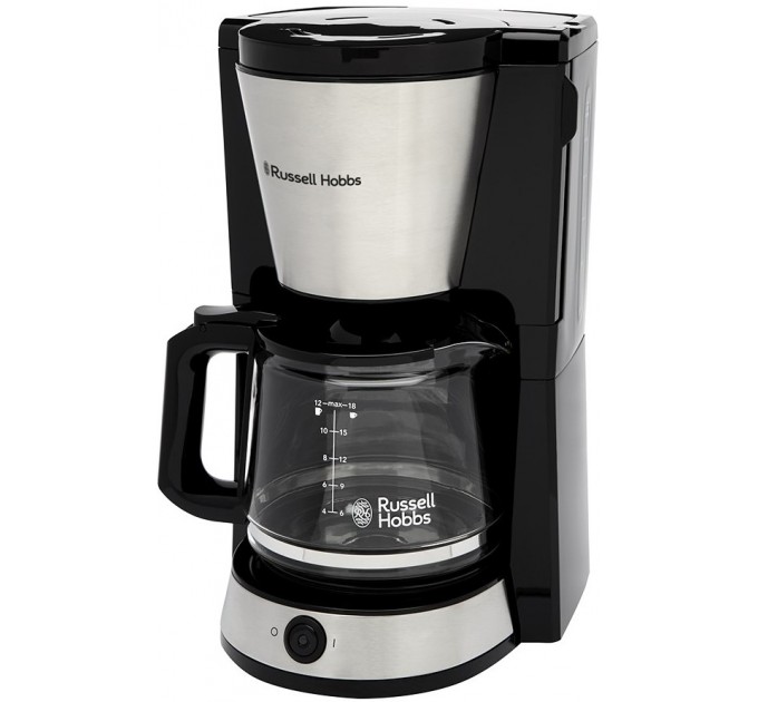 Кавоварка Russell Hobbs Heaton, 1.25л, мелена, чорно-срібний