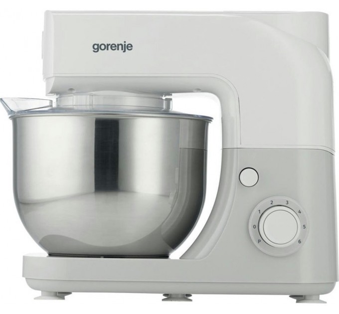 Кухонная машина Gorenje 800Вт, чаша-металл, корпус-металл, насадок-3, белый