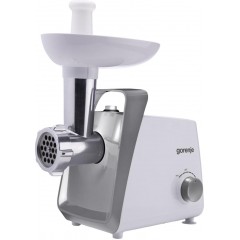 Мясорубка Gorenje, 1600Вт, 2,2кг/мин, 2 решетки, пластик, белый