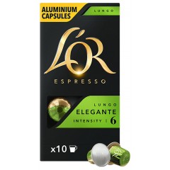 Кофе L`OR капсулы, Lungo Elegante, арабика, 10шт, Nespresso
