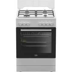 Плита Beko комби, 66л, 60x60см, конвекция, белый