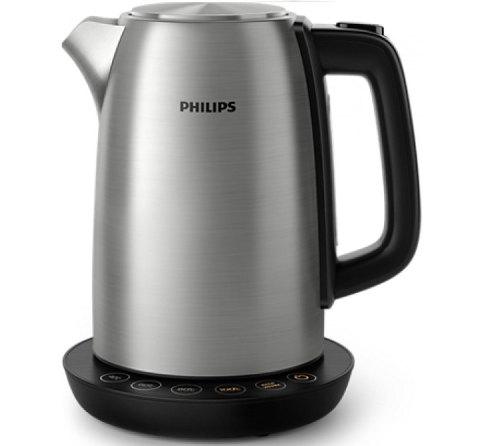 Електрочайник Philips Avance Collection 1.7л, 4 темп.реж, метал