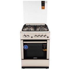 Плита ARDESTO комби, 64л, 60x60см, конвекция, чугун, подсветка, форсунки LPG (подключение газового баллона), съемные направляющие, серебристый