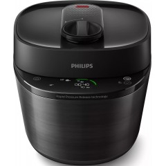 Мультиварка-скороварка Philips All-in-One Cooker, 1000Вт, чаша-5л, электронное управл., пластик, черный