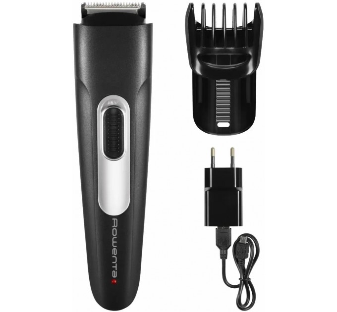 Триммер Rowenta Stylis для бороды и усов, сеть+акум., насадок-1, сталь, черный