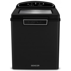 Льодогенератор побутовий Sencor SIM3000BK, 105 Вт, 12 кг/добу, об'єм 1.9л, приготування за 9 хв, 2 розміри льоду, чорний