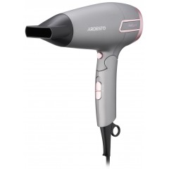 Фен ARDESTO Pink Touch, 2000Вт, 2 скорости, 2 темп.режима, складная ручка, серый+розовый