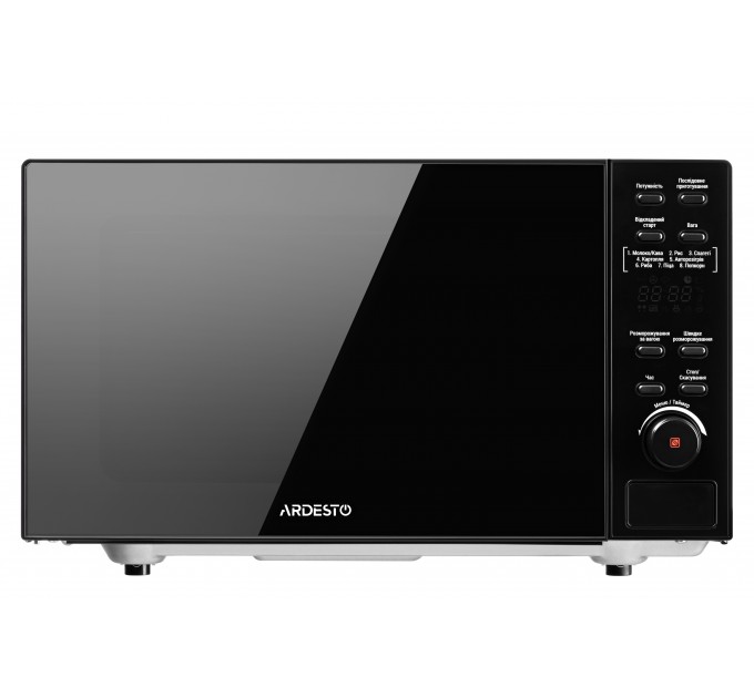Микроволновая печь ARDESTO, 20л, электр. управл., 800Вт, дисплей, откр.кнопкой, без поворот.стола, черный