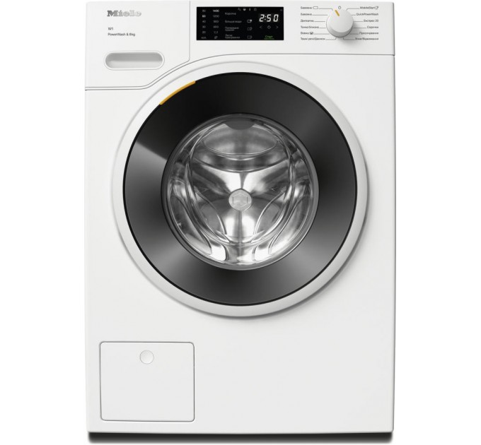 Пральна машина Miele WWB 360 WCS фронтальна, 8кг, 1400, A+++, 64.3см, дисплей, інвертор, люк чорний, білий