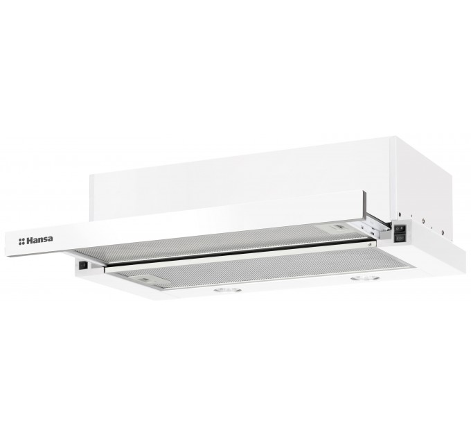 Витяжка Hansa телескопічна, 60см, 389м.куб/год., білий