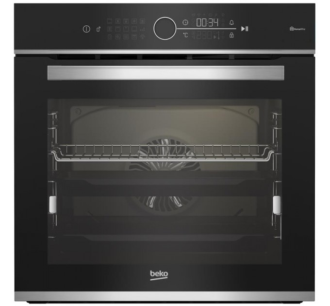 Духова шафа Beko електрична, 72л, A+, дисплей, конвекція, телескопічні направляючі, пара, нерж