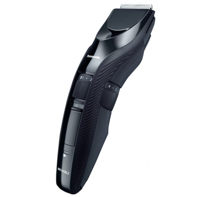 Машинка для стрижки Panasonic для головы, бороды и усов, сеть+акум., насадок-1, сталь, черный