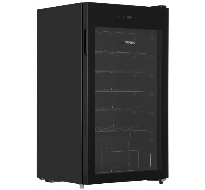 Холодильник ARDESTO для вина, 84.2x48х44, мороз.отд.-96л, зон - 1, бут-34, ST, диспл внутр., черный