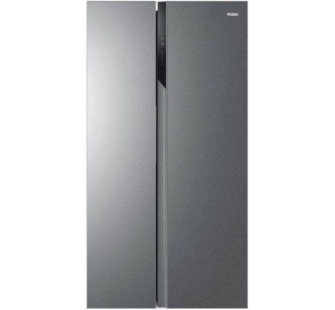 Холодильник Haier SBS, 177.5x90.8х64.7, холод.отд.-337л, мороз.отд.-177л, 2дв., А++, NF, инв., дисплей, cеребристый