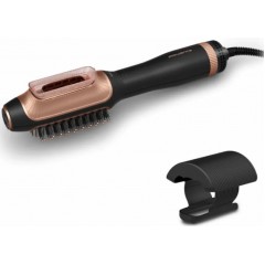 Фен-щітка Rowenta Reverso Dry&Brush 2в1, 1200Вт, 3 режими, іоніз-я, хол. обдув, насадок-2, кераміка, чорний-золотистий