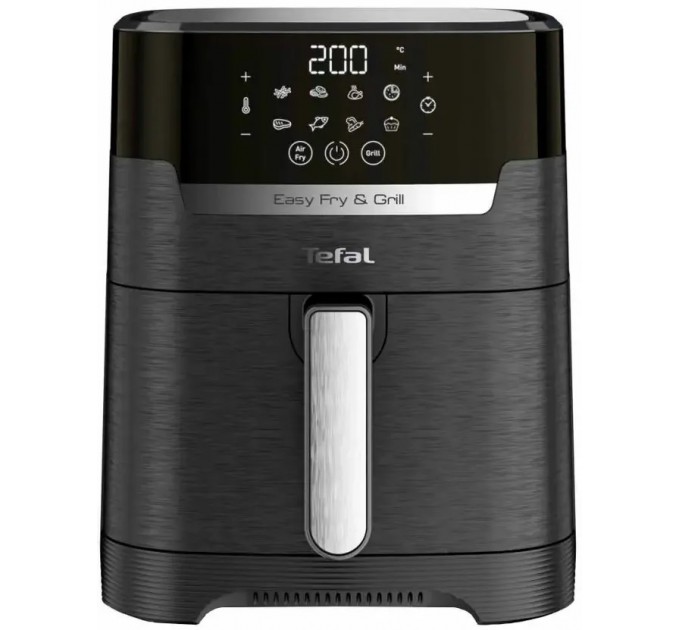 Мультипечь Tefal EasyFry&Grill Precision, 1550Вт, чаша-4.2л, сенсорное управл., 8 програм, гриль, пластик, черный