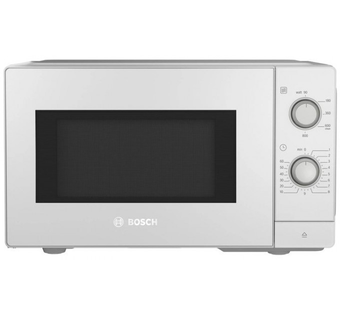 Мікрохвильова піч Bosch, 20л, мех. керув., 800Вт, білий