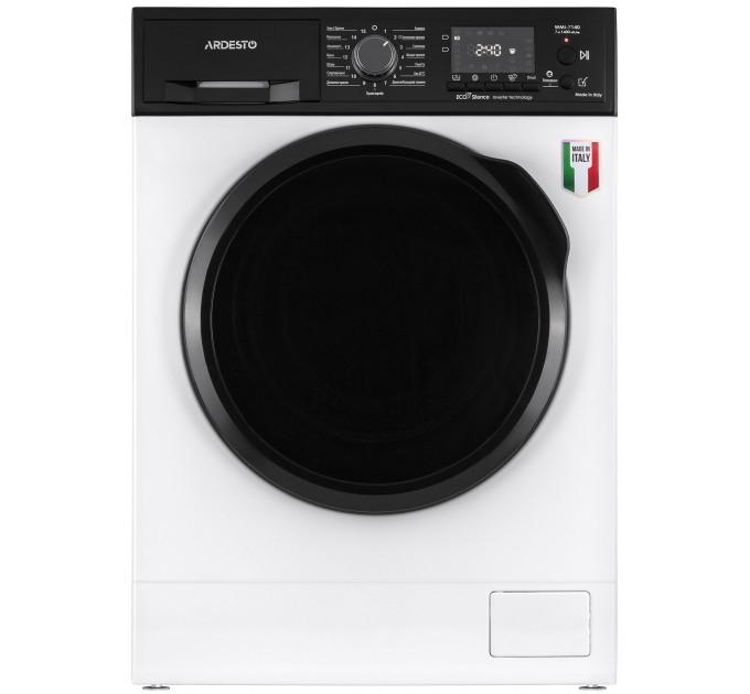 Пральна машина ARDESTO фронтальна Bianco Vero, 7кг, 1400, А+++, 45см, дисплей, інвертор, білий
