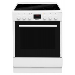 Плита Hansa електрична склокерамічна, 65л, 60x60см, дисплей, конвекція, білий