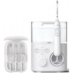 Ирригатор Philips Sonicare Philips Sonicare Power Flosser 7000 стационарный, чаша 600 мл, от сети , чехол, 4 насадки , белый