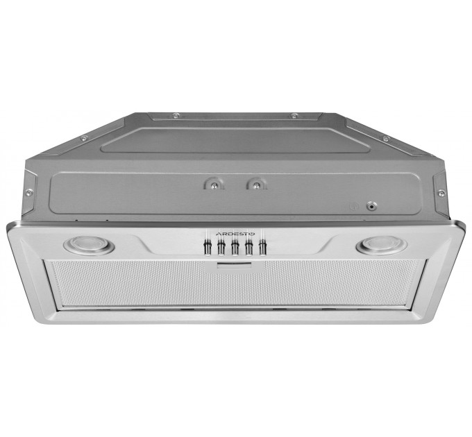 Вытяжка ARDESTO встраиваемая, 52см, 450м3ч, метал, 2х1Вт LED, кнопочное, нерж