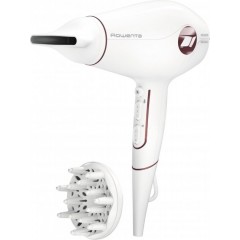 Фен Rowenta Volumizer Hybrid, 1800Вт, 3 режими, іонізація, хол. обдув, турборежим, білий