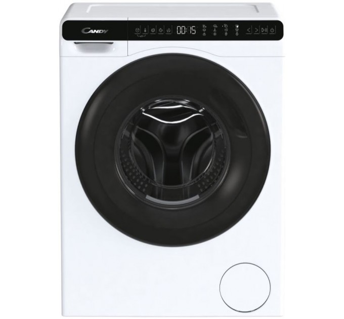 Стиральная машина Candy фронтальная, 5кг, 1200, A+++, 44см, дисплей, инвертор, люк черный, высота 70см, белый