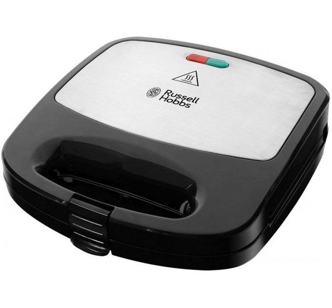 Мультимейкер Russell Hobbs Fiesta 750Вт, алюминий, 3 пластины, корпус-нерж.сталь/пластик, черный