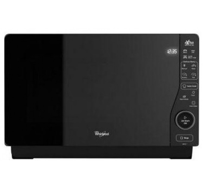 Мікрохвильова піч Whirlpool, 25л, електронне упр., 800Вт, гриль, дисплей, чорний