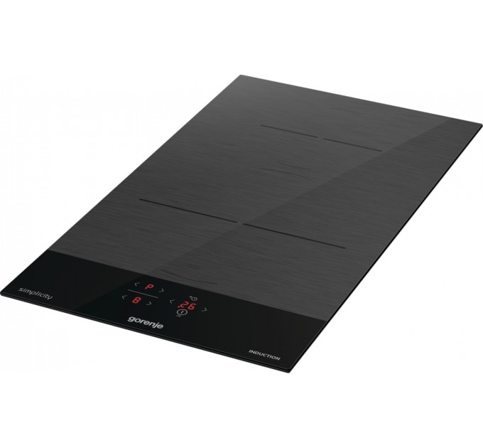 Варочная поверхность Gorenje индукционная, 30см, Домино, PowerBoost, объединение конфорок, черный