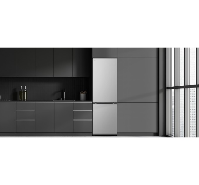 Холодильник LG с нижн. мороз., 186x60х68, холод.отд.-234л, мороз.отд.-107л, 2дв., А++, NF, инв., диспл внутр., зона св-ти, серебристый