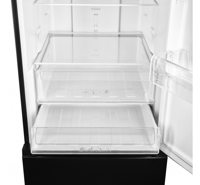 Холодильник ARDESTO с нижн. мороз., 184x60х66.5, холод.отд.-218л, мороз.отд.-97л, 2дв., А+, NF, зона св-ти, черный