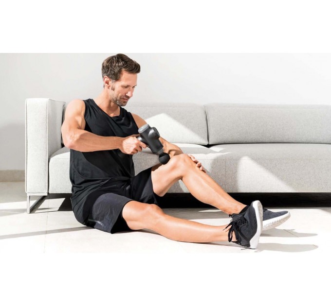 Массажер Beurer для тела, литий-ионный аккум., фасциальный, 6 насадок, черный