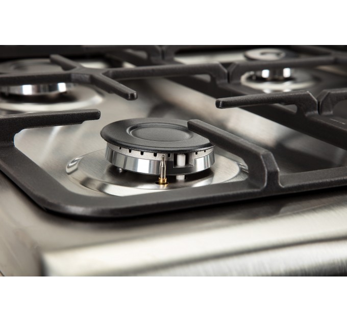 Плита ARDESTO комби, 52л, 50x60см, конвекция, чугун, подсветка, форсунки LPG (подключение газового баллона), серебристый