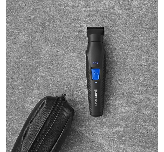 Набір для стрижки Remington G3 Graphite series, для бороди, вусів, голови і носа, акум., роторний мотор, насадок-6, сталь, чорний