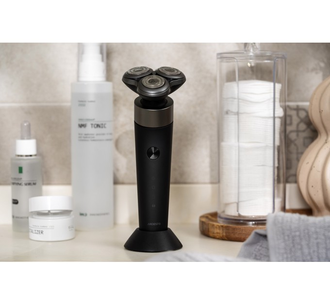 Бритва електр. ARDESTO SHRR-B5WDR роторная, 5Вт, бритв.головок-3, Li-Ion, сух.+влажн., черный