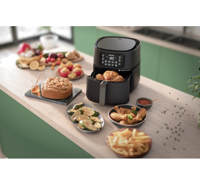 Мультипіч Philips Ovi Connected XXL  2000Вт, чаша-7.2л, сенсорне управл., 8 авто. програм, пластик, чорний