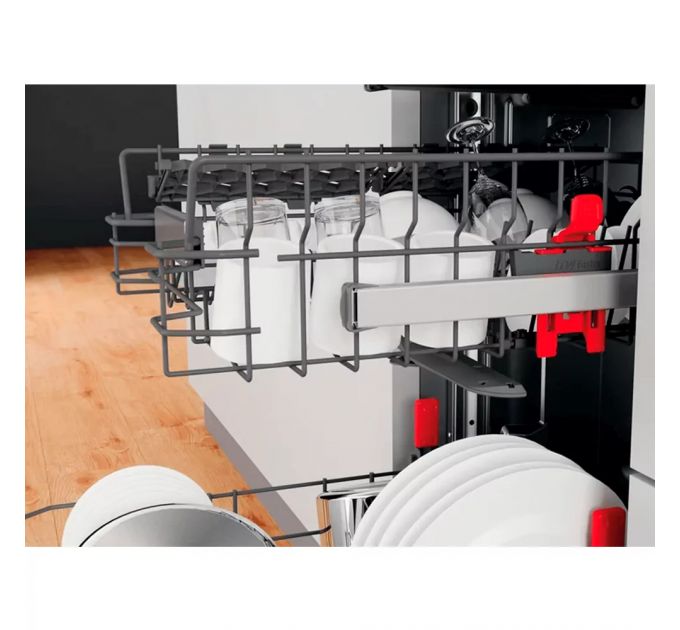 Посудомоечная машина Whirlpool встраиваемая, 10компл., A+++, 45см, дисплей, инвертор, 3я корзина, белый