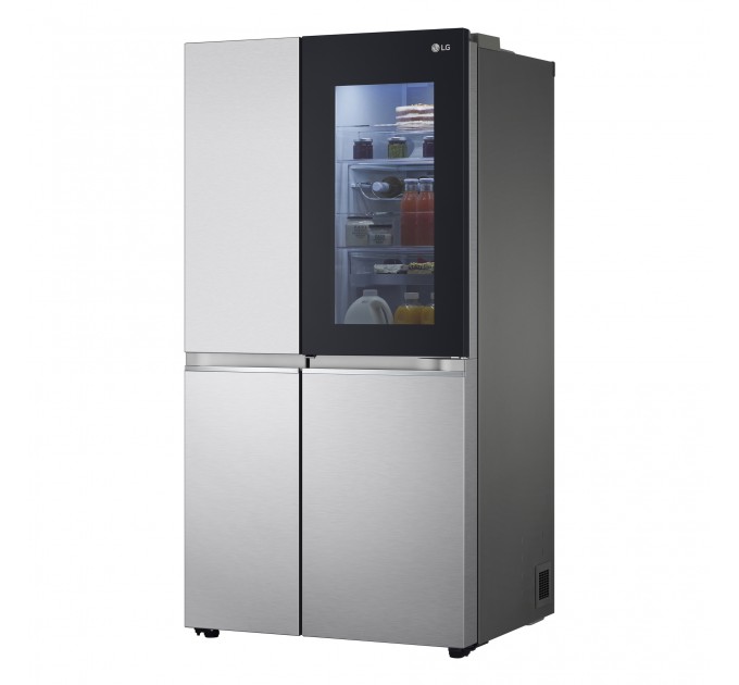 Холодильник LG SBS, 179x91х74, холод.відд.-416л, мороз.відд.-239л, 2дв., F, NF, інв., диспл внутр., зона св-ті, Door in door, нерж