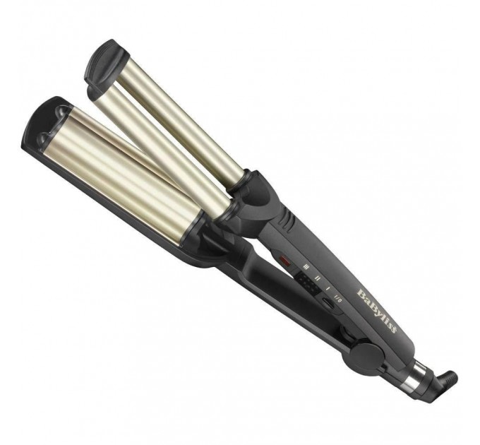 Плойка Babyliss Easy wave, гофре, темп.режимів-3, 160-200С, природні хвилі, кераміка, чорний