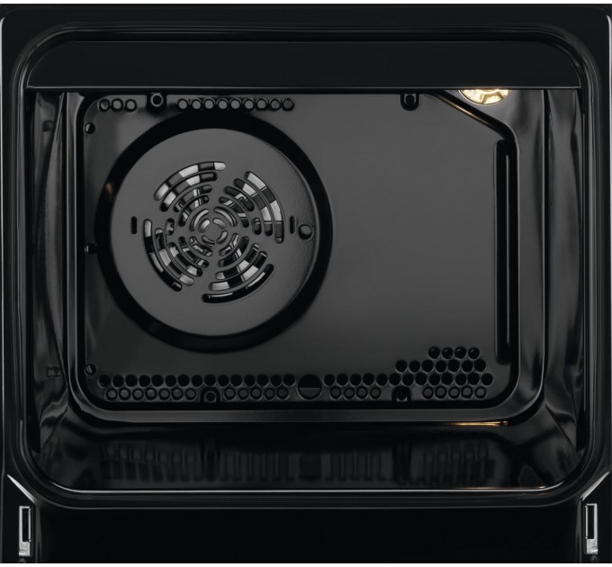 Плита Electrolux электрическая стеклокерамическая, 57л, 50x60см, дисплей, конвекция, противень для барбекю, нерж