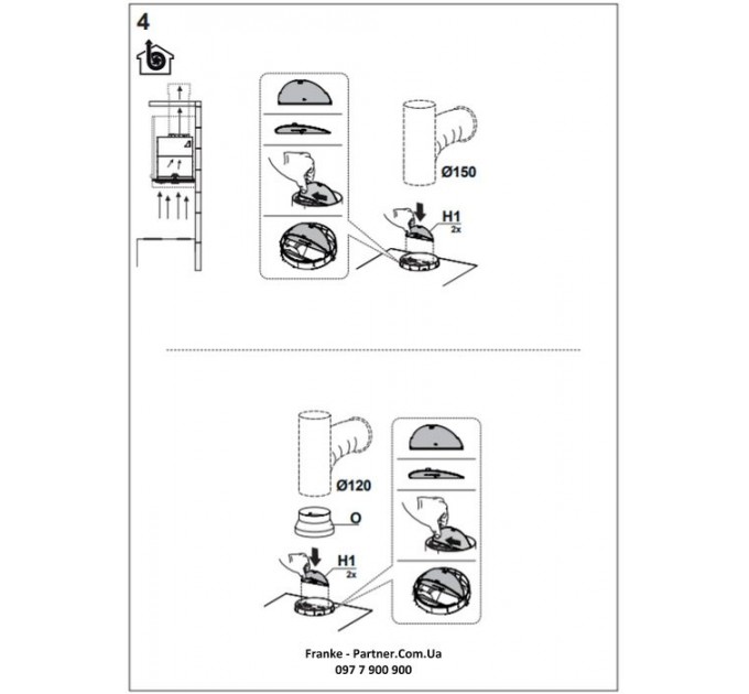 Витяжка Franke вбудовувана 70см, 1120м.куб/год, Box Flush Evo FBFE BK MATT A70, чорний